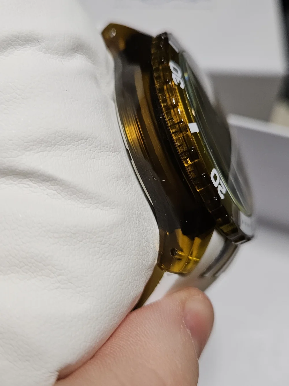 Invicta Subaqua Brown and White Transparent Dive-Style Watch